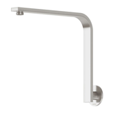 Vivid Slimline High Rise Phoenix Shower Arm Round Plate - Brushed Nickel